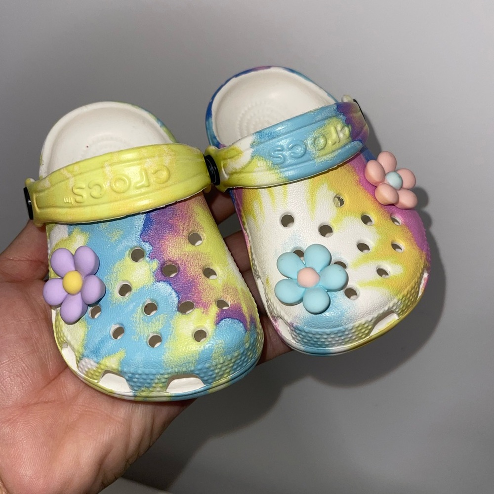 Tye Dye Infant Crocs